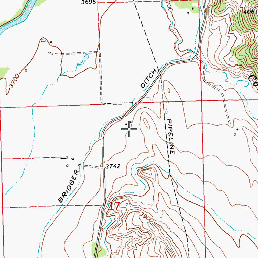 Topographic Map of Tucker School (historical), MT