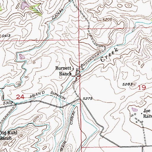 Topographic Map of Volney Creek School (historical), MT
