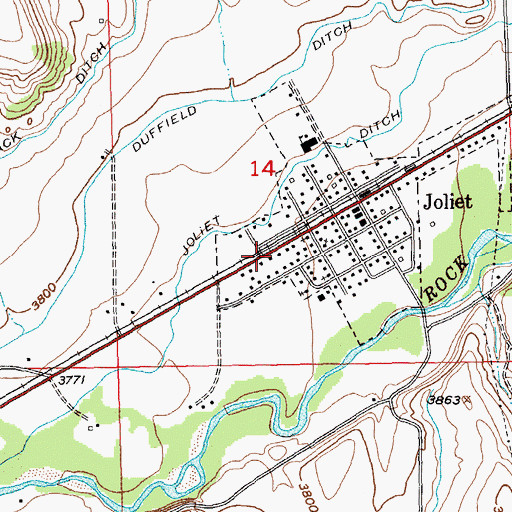Topographic Map of Wilsey School (historical), MT