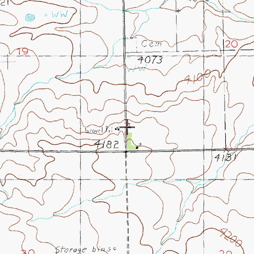 Topographic Map of Our Lady of the Assumption Church (historical), MT
