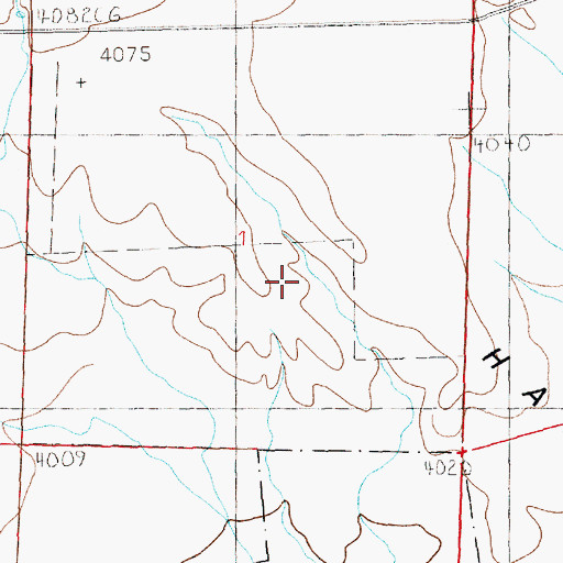Topographic Map of Barley Post Office (historical), MT