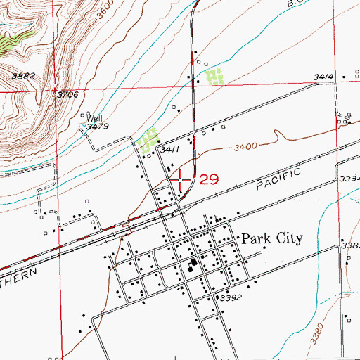 Topographic Map of Interchange 426, MT