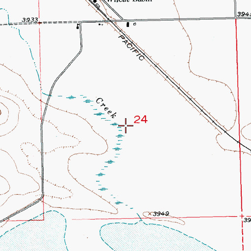 Topographic Map of Eastlake Pond/Big Lake Waterfowl Management Area, MT