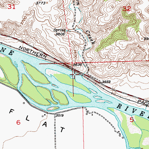 Topographic Map of Misko (historical), MT