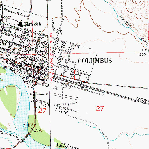 Topographic Map of Carr Trailer Court, MT
