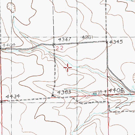 Topographic Map of Shorey (historical), MT