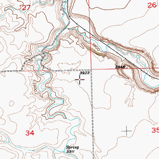 Topographic Map of Thurza Post Office (historical), MT