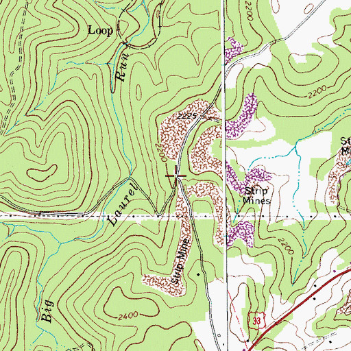 Topographic Map of Fair Hope School (historical), WV