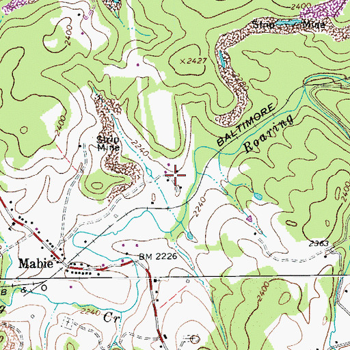 Topographic Map of Fisher (historical), WV