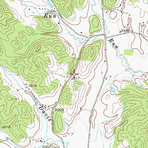 Topographic Map of Ivy Hill School (historical), WV