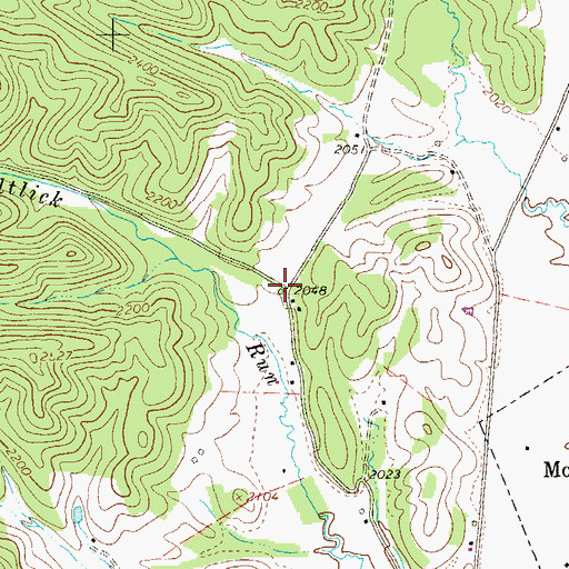 Topographic Map of Victory School (historical), WV