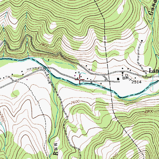 Topographic Map of Wyoming (historical), WV