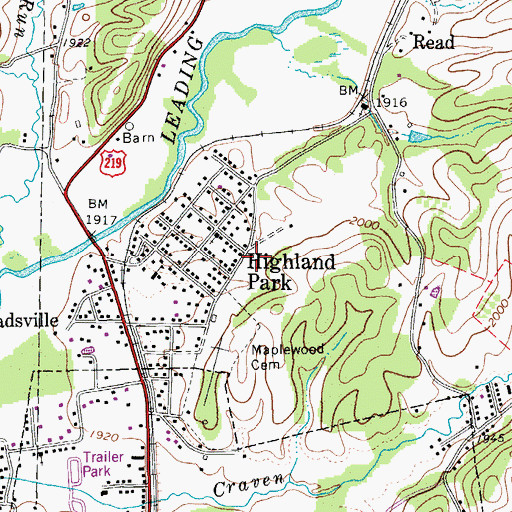 Topographic Map of North Elementary School, WV