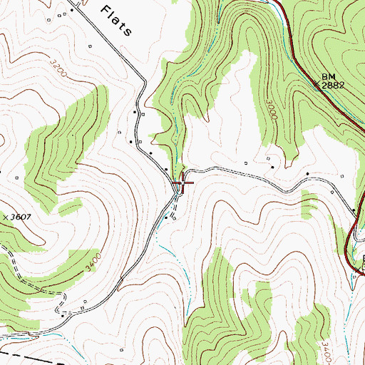 Topographic Map of Fairview School (historical), WV