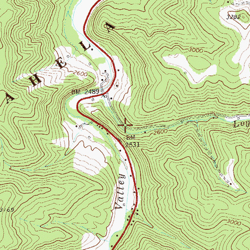 Topographic Map of Pine Grove School (historical), WV
