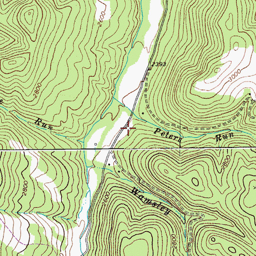 Topographic Map of Rosenkrantz School (historical), WV
