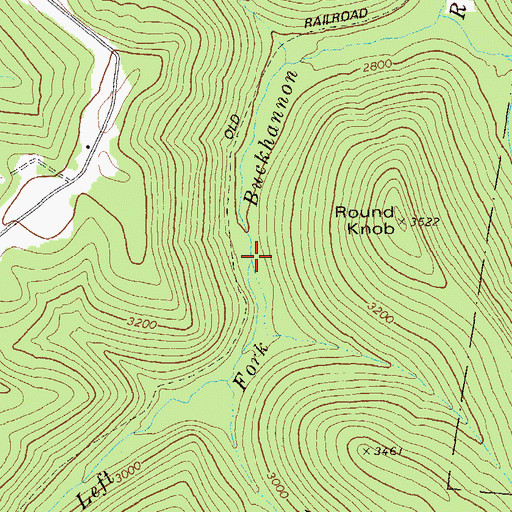 Topographic Map of Short Run, WV