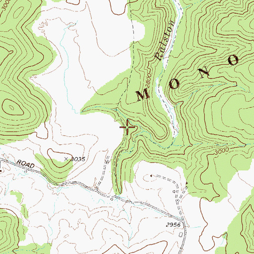 Topographic Map of Trough Spring School (historical), WV