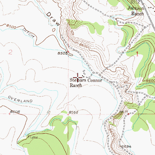 Topographic Map of Stelbars Connor Ranch, CO