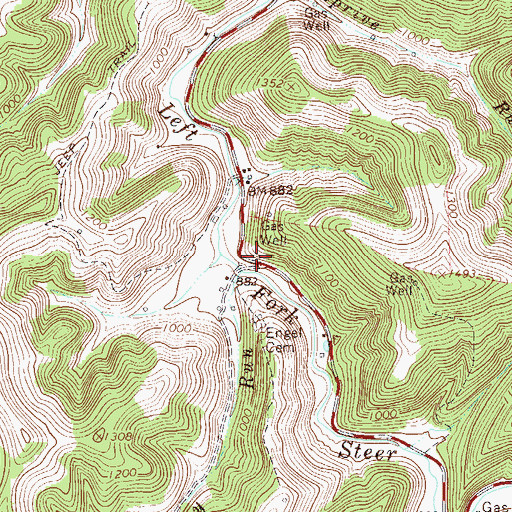 Topographic Map of German (historical), WV