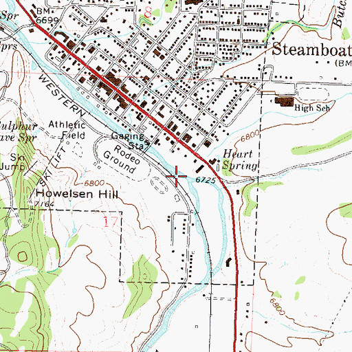 Topographic Map of Spring Creek, CO
