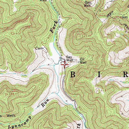 Topographic Map of Sleith (historical), WV