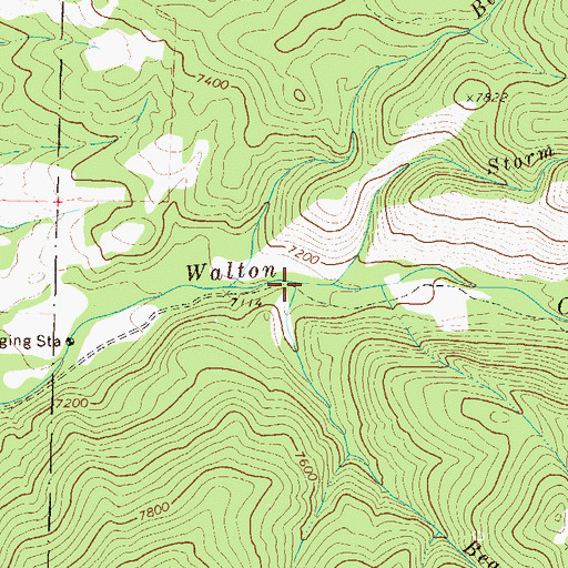 Topographic Map of Bear Creek, CO