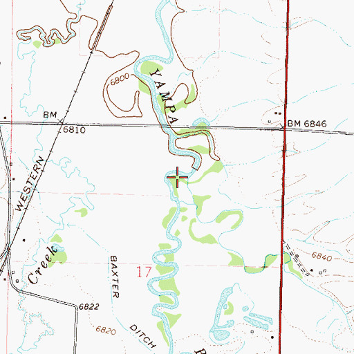 Topographic Map of McKinnis Creek, CO