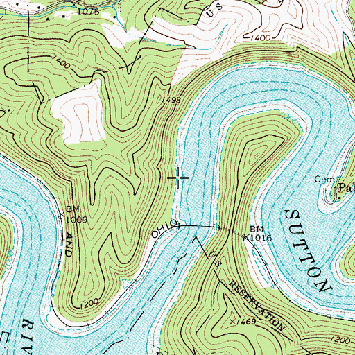 Topographic Map of Holly Junction (historical), WV