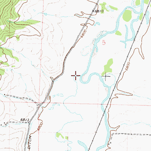Topographic Map of Oak Creek, CO