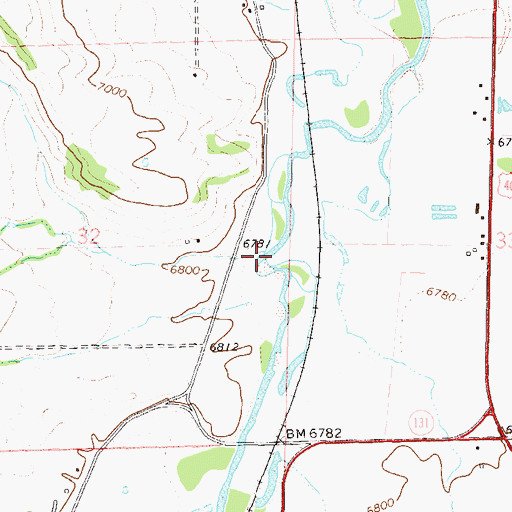 Topographic Map of Agate Creek, CO