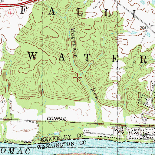 Topographic Map of Crazy Neck, WV