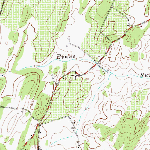 Topographic Map of Forest Hill School (historical), WV