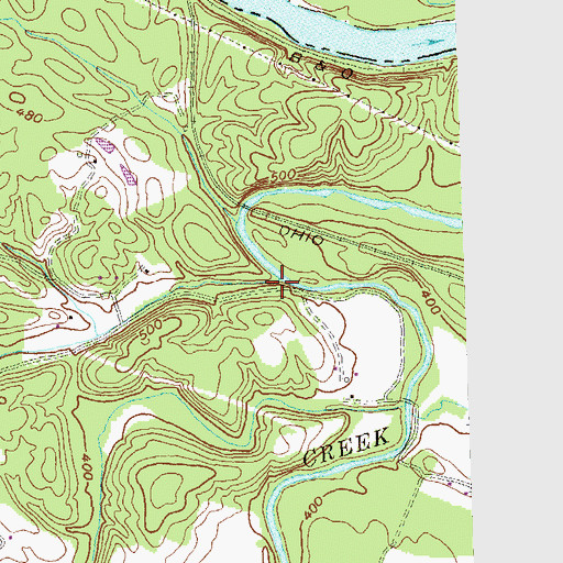Topographic Map of Gough Run, WV