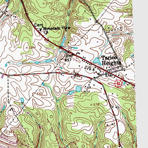 Topographic Map of Grade School (historical), WV