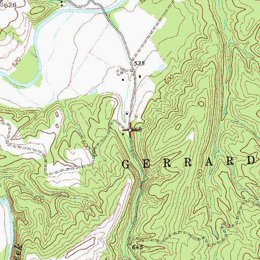 Topographic Map of McCubin School (historical), WV