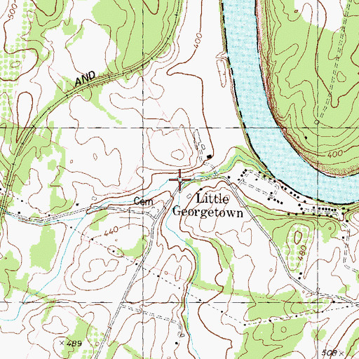 Topographic Map of Newkirks Mill (historical), WV