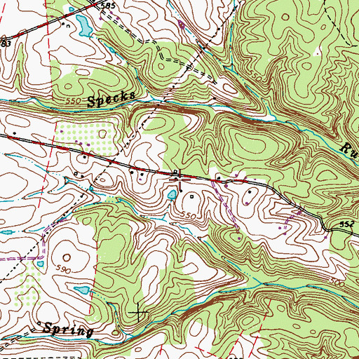 Topographic Map of Pine Orchard School (historical), WV