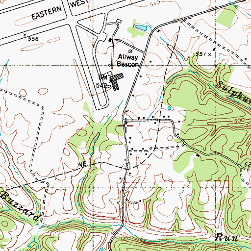 Topographic Map of Pleasant Plain Church (historical), WV