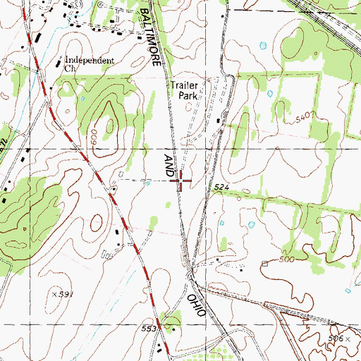 Topographic Map of Tabb (historical), WV