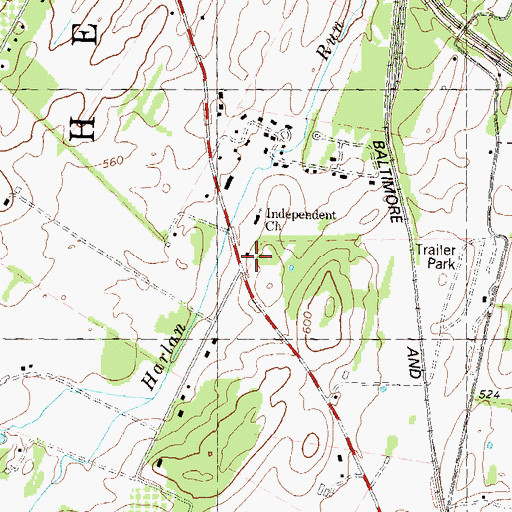 Topographic Map of Welltown School (historical), WV