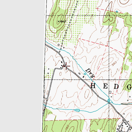 Topographic Map of Dry Run School (historical), WV