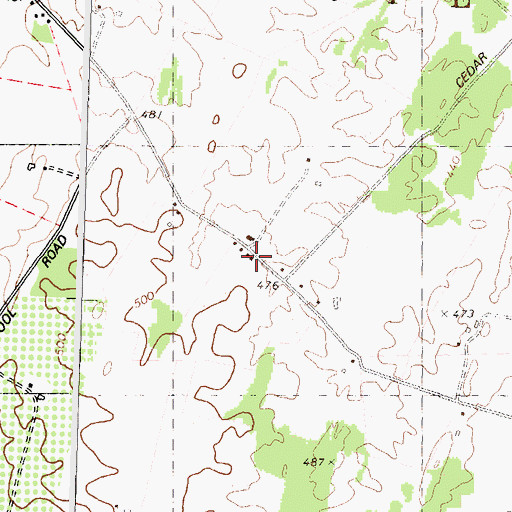 Topographic Map of Fairview School (historical), WV