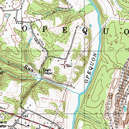 Topographic Map of Seigert Heights, WV