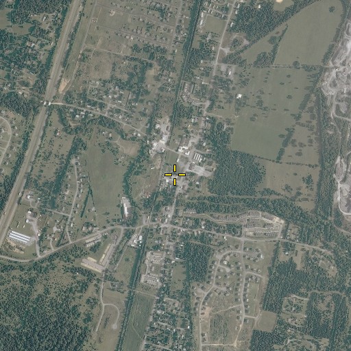 Aerial/Satellite Image of Bunker Hill Post Office, WV