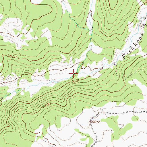 Topographic Map of Long Park Creek, CO