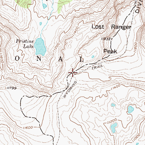 Topographic Map of Wyoming Trail, CO