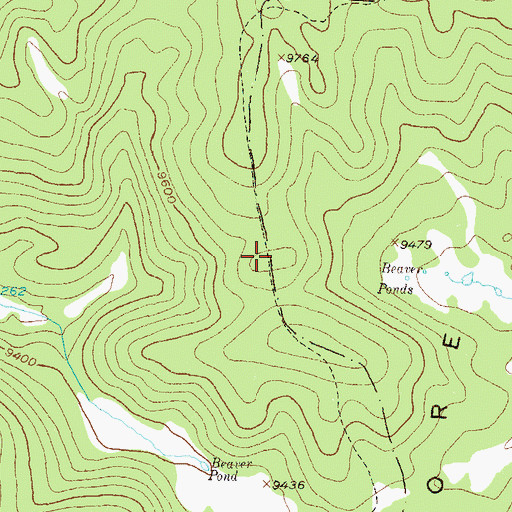 Topographic Map of Buffalo Park Trail, CO