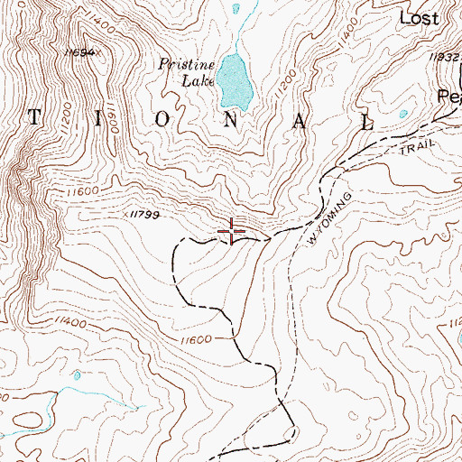 Topographic Map of Park Range, CO