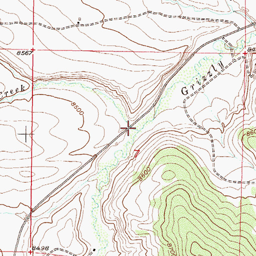 Topographic Map of Fancher Creek, CO